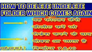 How To Delete A Folder That Won