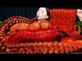 Mukbang asmr giant octopus legs lobster stirfried jjamppong noodles seafood boil recipe ssoyoung