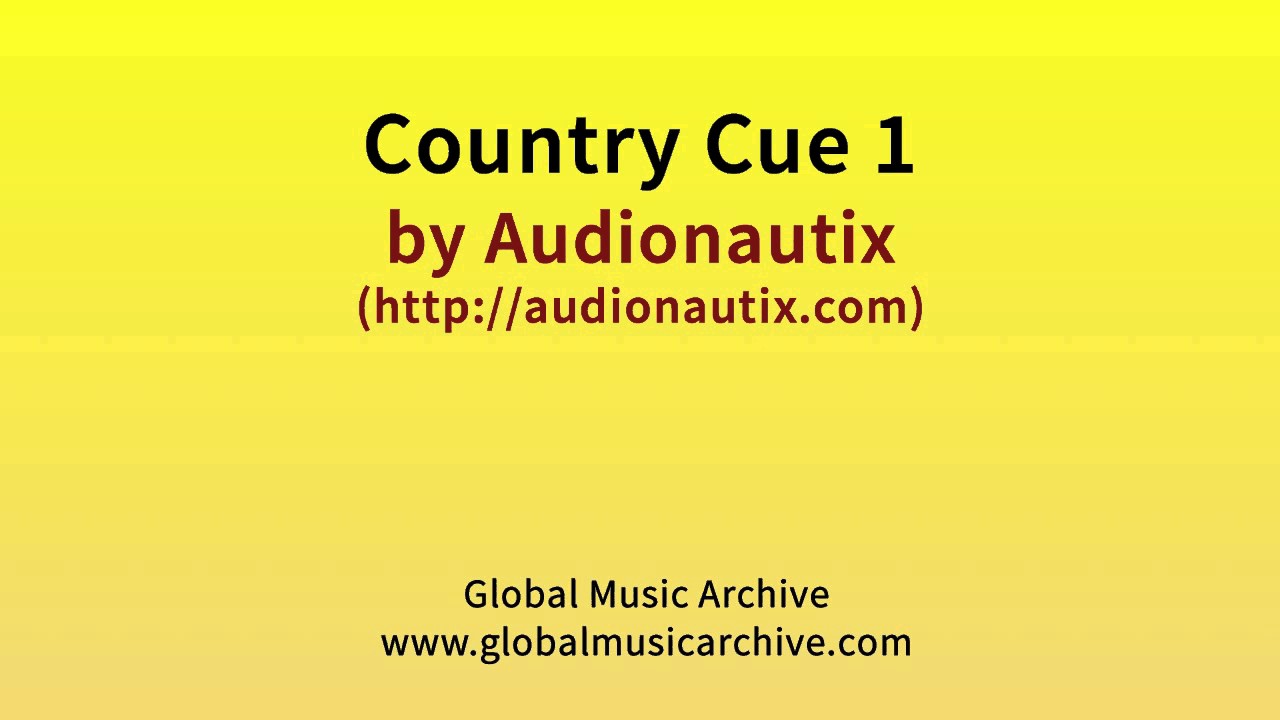 Country cue 1 by Audionautix 1 HOUR