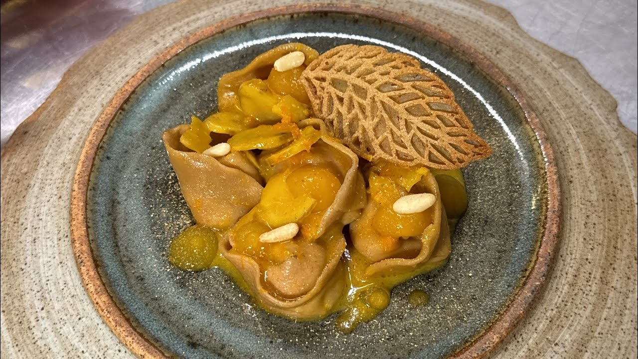 Ravioli with ricotta cheese and chestnut (gluten free) full video recipe 