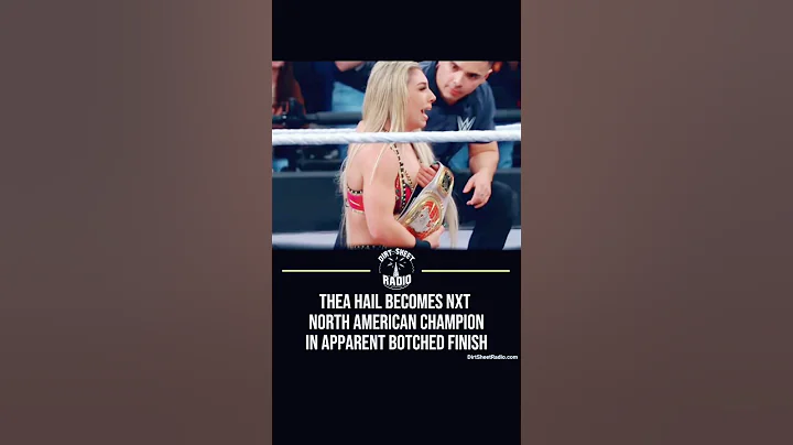 Thea Hail Wins her First NXT Woman’s NA Title in Botched Finish! #wwe #tiktok #fyp #nxt #espn #title