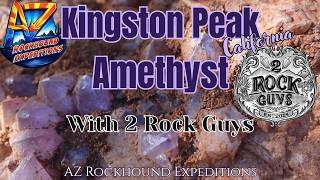 Rockhounding at Purple Blessings Mine, Kingston Peak CA for Amethyst.