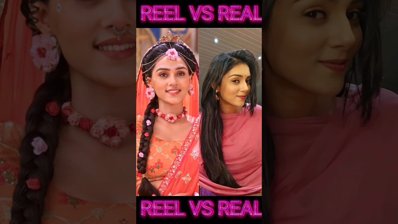 Radhakrishnan Serial Reel Vs Real Video 96 || Radha Rani Lage Song ♥️♥️ 