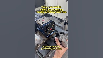 Three axes achieve the effect of four axes. #vises #4-axis #5-axis #makers #fixture#Automation