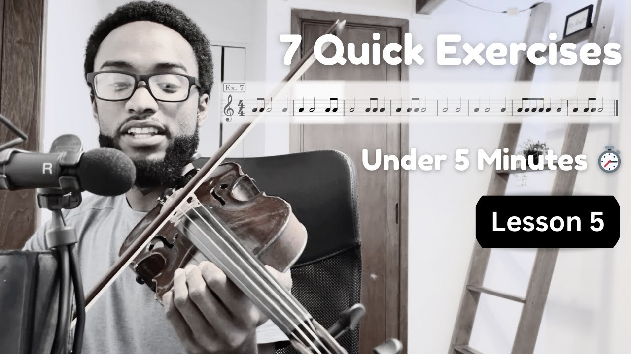 Lesson 5: 7 Violin Sight Reading Exercises (Under 5 Minute Workout)