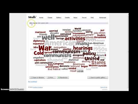 Wordle and word clouds Tutorial