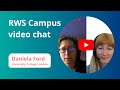 Daniela Ford, Lecturer, University College London (UCL) - video chat with RWS - May 2023