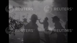 1948 California fights two major fires within 24 hours