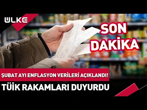 #SONDAKİKA Şubat Ayı #Enflasyon Verileri Açıklandı! TÜİK Rakamları Duyurdu #haber