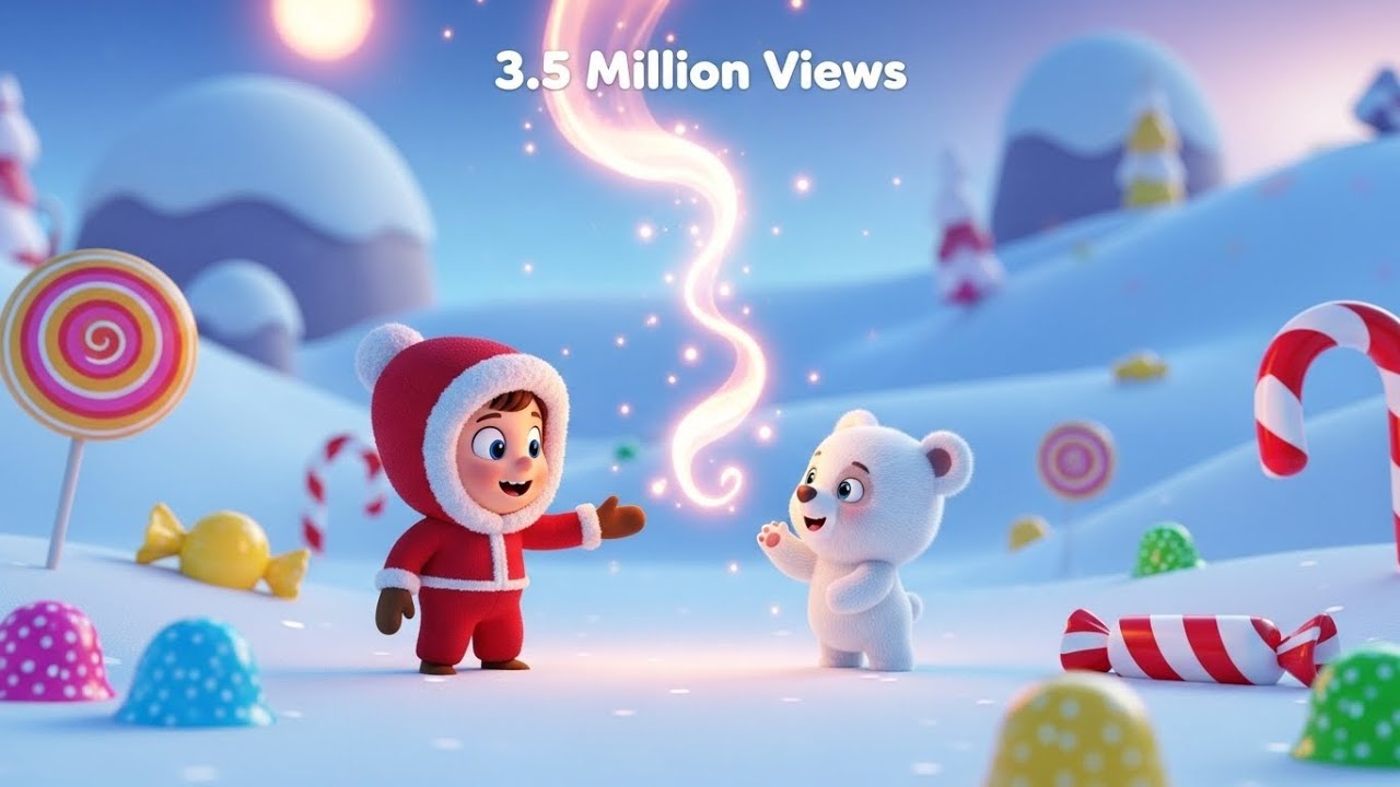 Polar Bear Candy Adventure - Fun Long Nursery Rhyme for Kids