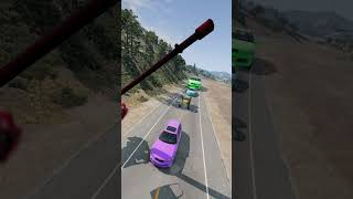 Colorful Small To Big Cars Vs Giant Hammer 18 Beamngdrive shorts