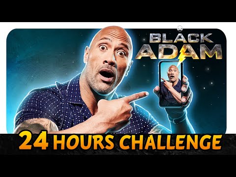 24 Hours Making a Dwayne the Rock Johnson... His Shocking Reaction!