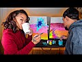 OUR FIRST PAINT&amp; SIP TOGETHER  |VLOGMAS EDITION|