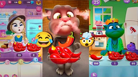 Watch the video about My Talking Tom Vs Talking Angela Mirchi Funny Cat Comady Video