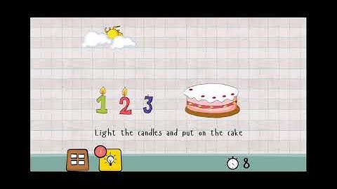 Logic Master 1 - Mind Twist Level 193 Solution | Light the candles and put on the cake