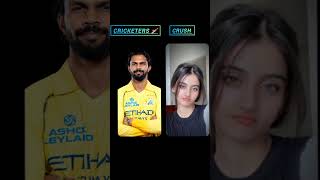 💛 CSK Players Crushes 😍 | Top CSK Stars & Their Rumored Crushes ❤️ #CSK #IPL