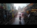 4K RAIN WALK IN CHINATOWN SINGAPORE (PAGODA STREET) WITH A BLURRY ROMANTIC (ACCIDENTAL) LENS!