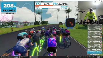 2024-Mar-02: Zwift - Race: Loop de Loop - Sprint Race 1 | Zwift Games on Loop de Loop in Watopia