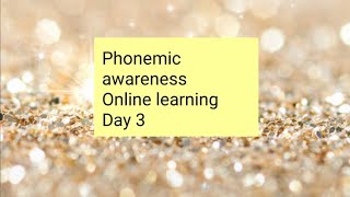 Phonemic awareness lesson 3