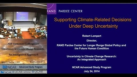 Supporting Climate-Related Decisions Under Deep Uncertainty