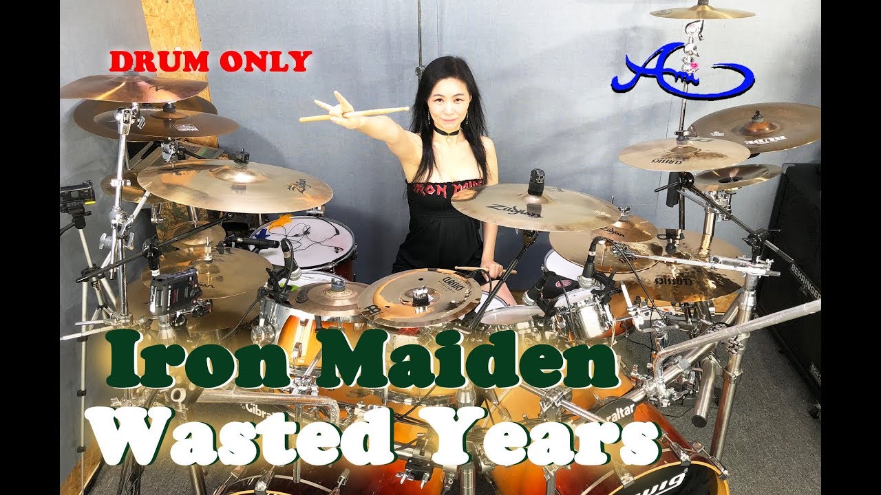 Iron Maiden - Wasted Years drum-only (cover by Ami Kim) (#55-2)