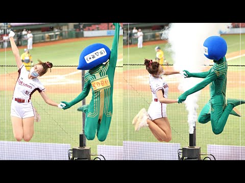 Rakuten Girls Lanlan 籃籃 - 我是王 （和 Koboko 整個神默契跳躍(*≧∇≦))