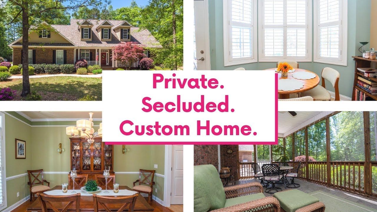 SECLUDED ALL BRICK CUSTOM HOME HOME ON ACRE LOT GREENVILLE SC REAL ESTATE YouTube