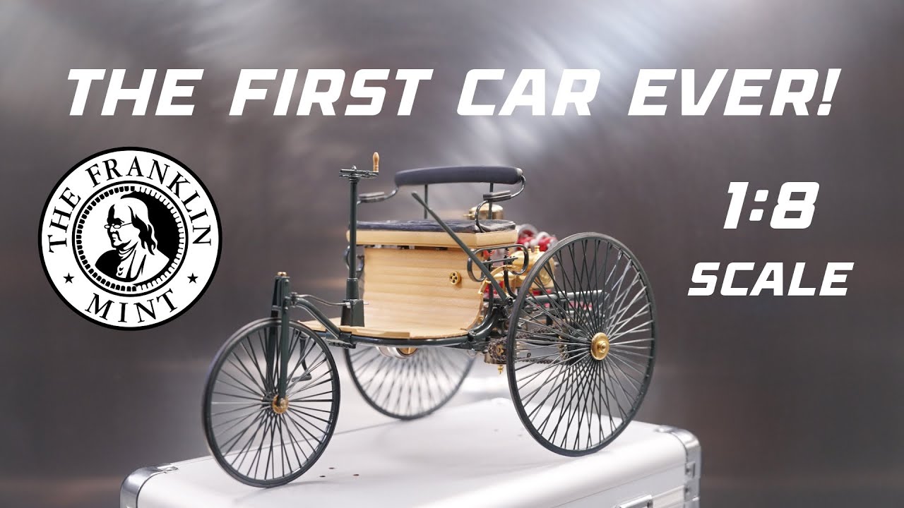 The FIRST Car Ever! Benz Patent-Motorwagen (1/8 Scale Model) by Franklin Mint.