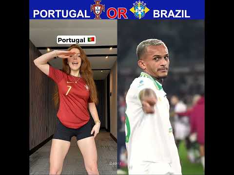 BRAZIL X PORTUGAL WORLD CUP SONG 2026 DANCE BATTLE #football #worldcup  #footballchallenge #ronaldo