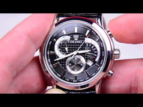 Чоловічий наручний годинник OLIPAI JT6018 Silver скло сапфір, видео 1