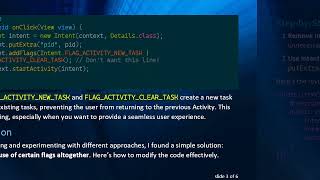 How to Pass an Intent from Adapter to Activity Without intent.addFlags