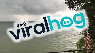 Water Spout Spins Along Minnesota Lake || ViralHog