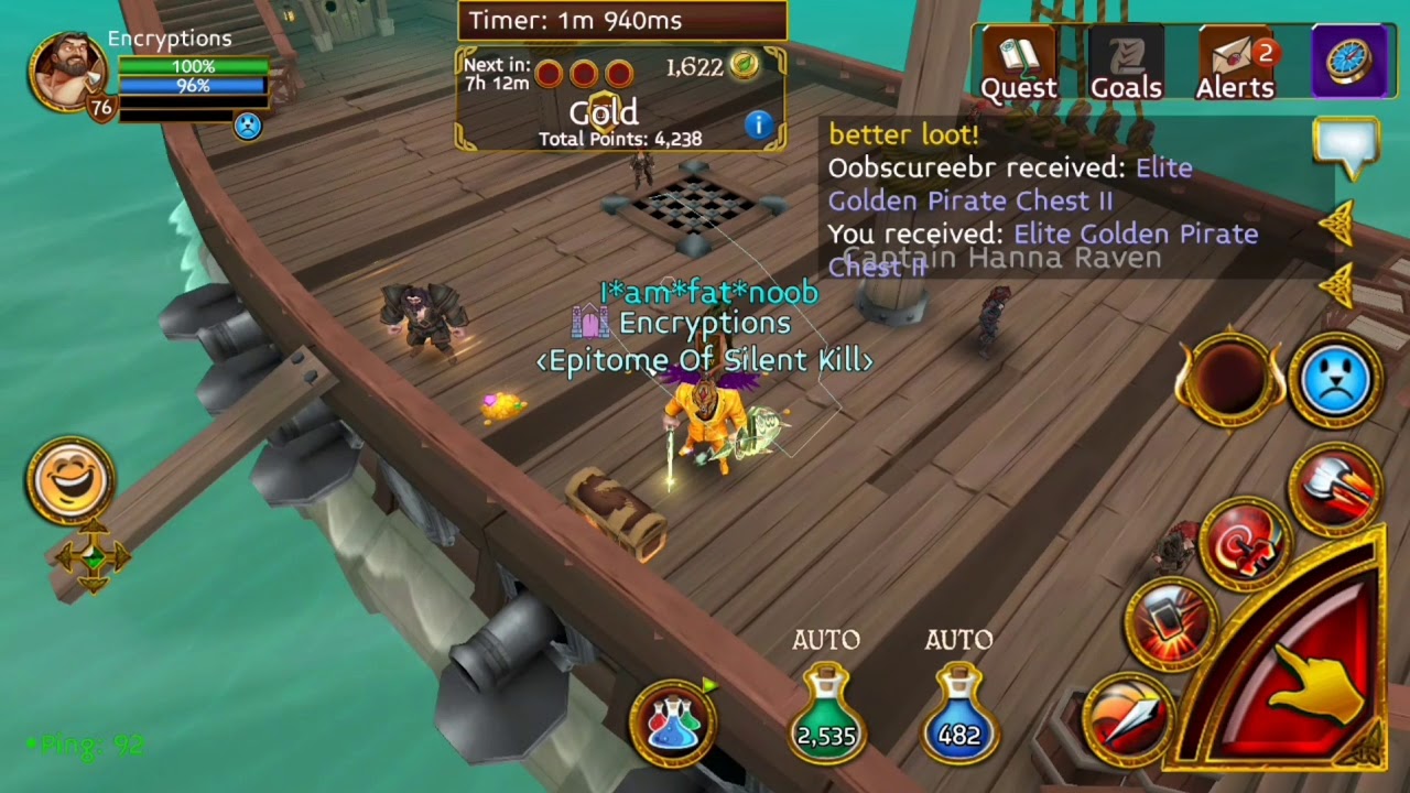 Arcane Legends I made 100k farming elite kracken for 20 minutes