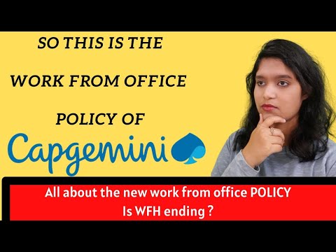 Capgemini WFH new policy | Do employees have to Return To Office #returntooffice #capgemini