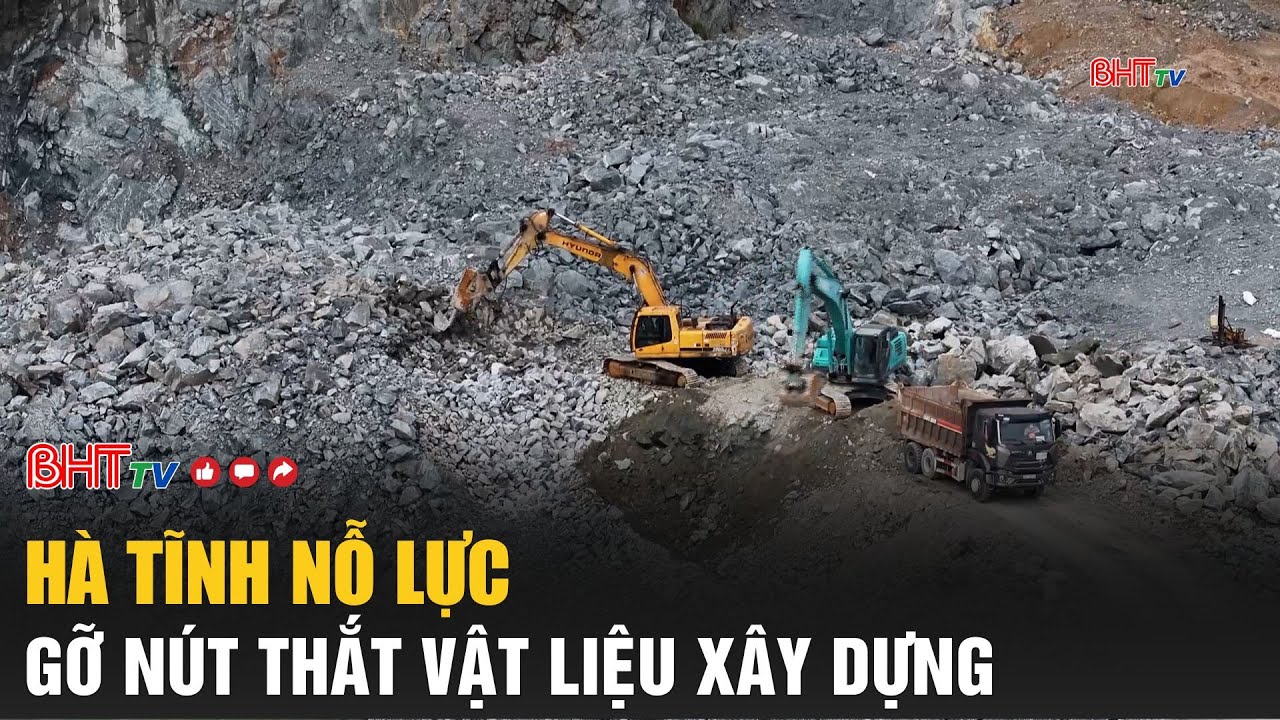 Hà Tĩnh nỗ lực gỡ “nút thắt” vật liệu xây dựng | Truyền hình Hà Tĩnh