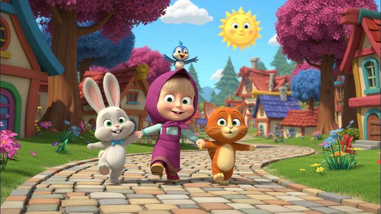 Masha Kids TV is a fun, colorful, and safe cartoon channel made especially for kids and toddlers 👧🌈