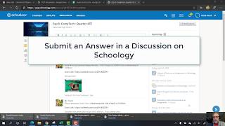 Adding to a Discussion to Complete a Schoology Assignment Net Worth
