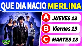 Test: ¿Cuánto sabes de MERLINA ?  Miércoles / Wednesday / Trivia / serie Netflix merlina 😱