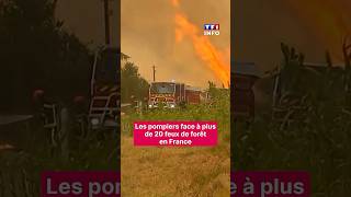 🔴 Firefighters faced more than 20 forest fires in France｜TF1 INFO
