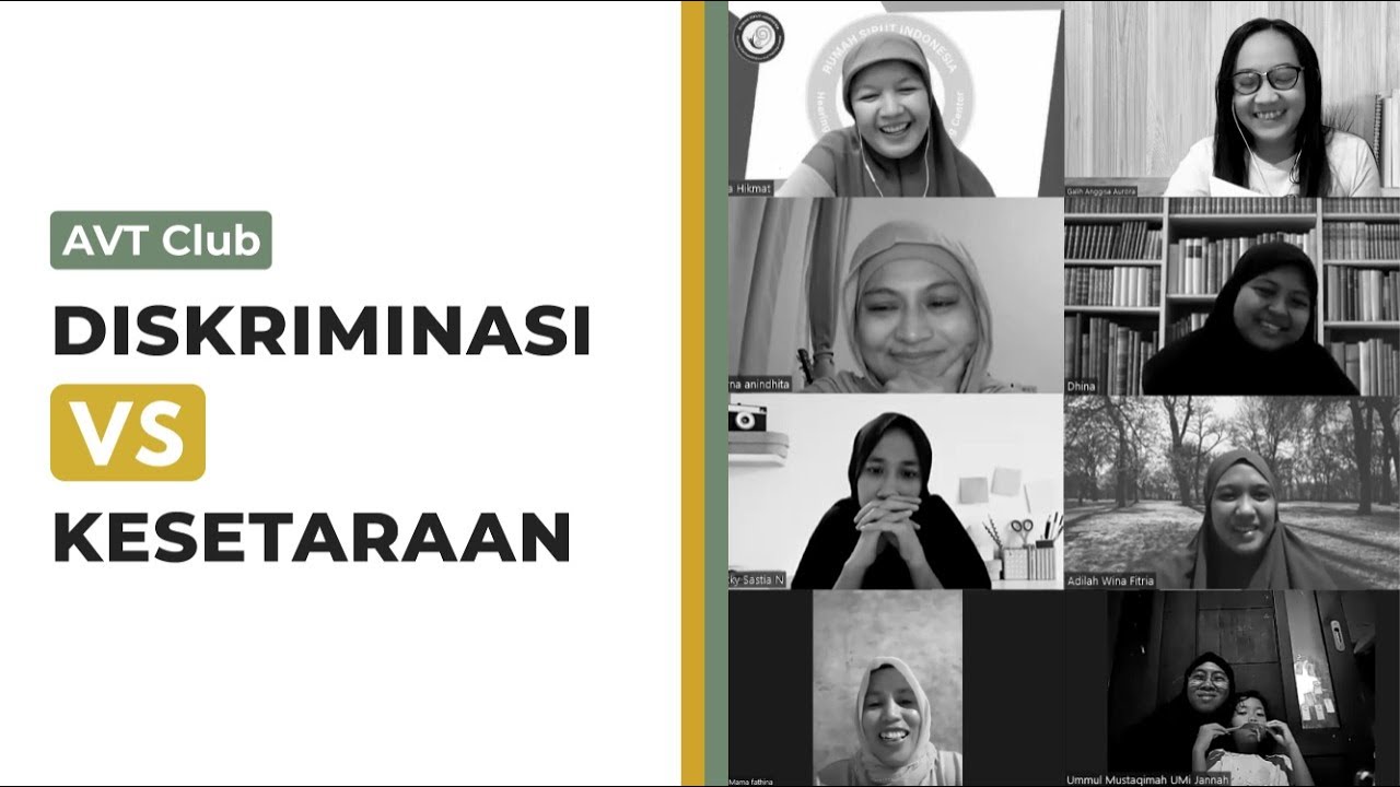AVT CLUB #6 Diskriminasi vs Kesetaraan - YouTube
