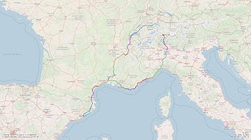 From Lucerne to Barcelona and back, 2019, animated tracks