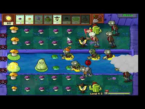 Plants vs  Zombies Растения против зомби PvZ ПвЗ  прохождение#4