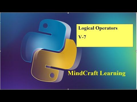 Logical operators in Python V9 #pythonforbeginners #pythonprojectswithsource #programminglanguage