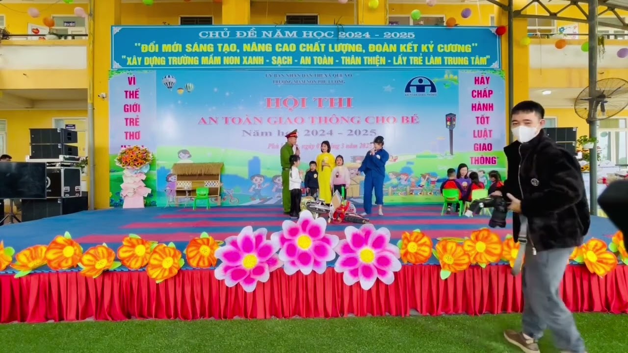 Tiểu phẩm xuất sắc hội thi an toàn giao thông cho bé “Lỗi tại ai” - MN Phù Lương