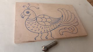 " wood carving Bird design router machine work" wood working//