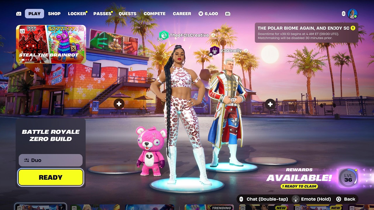 Fortnite: Bianca Belair & Cody Rhodes Duo's (20251210)