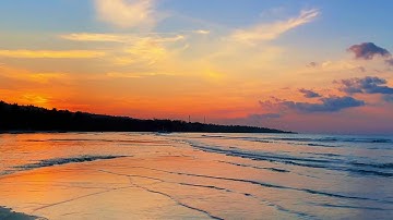 Ocean Sunset Serenity ASMR 4K Relaxing Beach Ambience for Deep Sleep and Healing