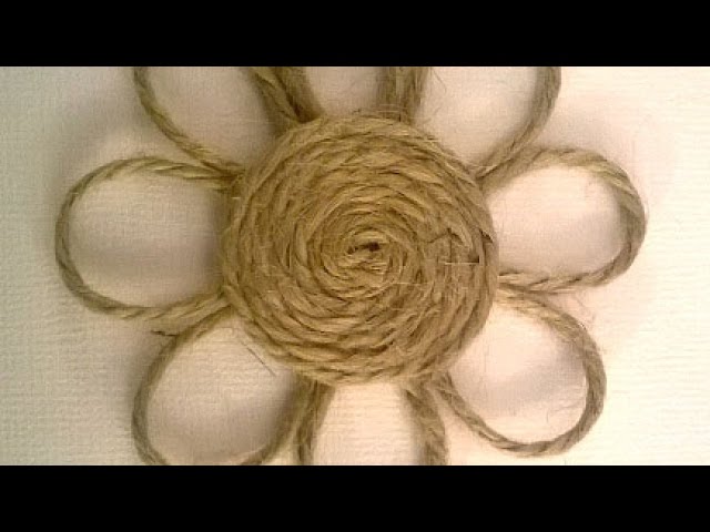 How To Make a Cute Twine Flower - DIY Crafts Tutorial - Guidecentral 