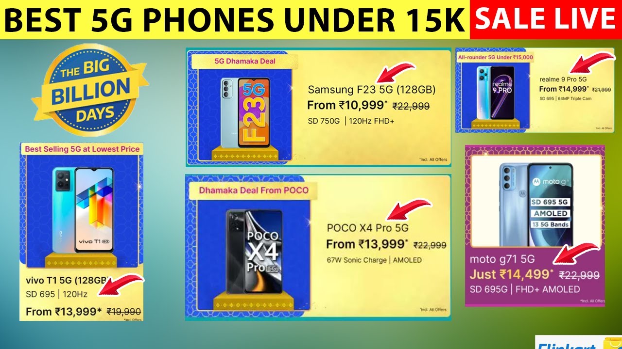 Best Smartphones Under 15000 Flipkart Big Billion Day Sale l Flipkart