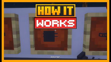 HOW THE IMPORTER WORKS IN MINECRAFT WITH REFINED STORAGE